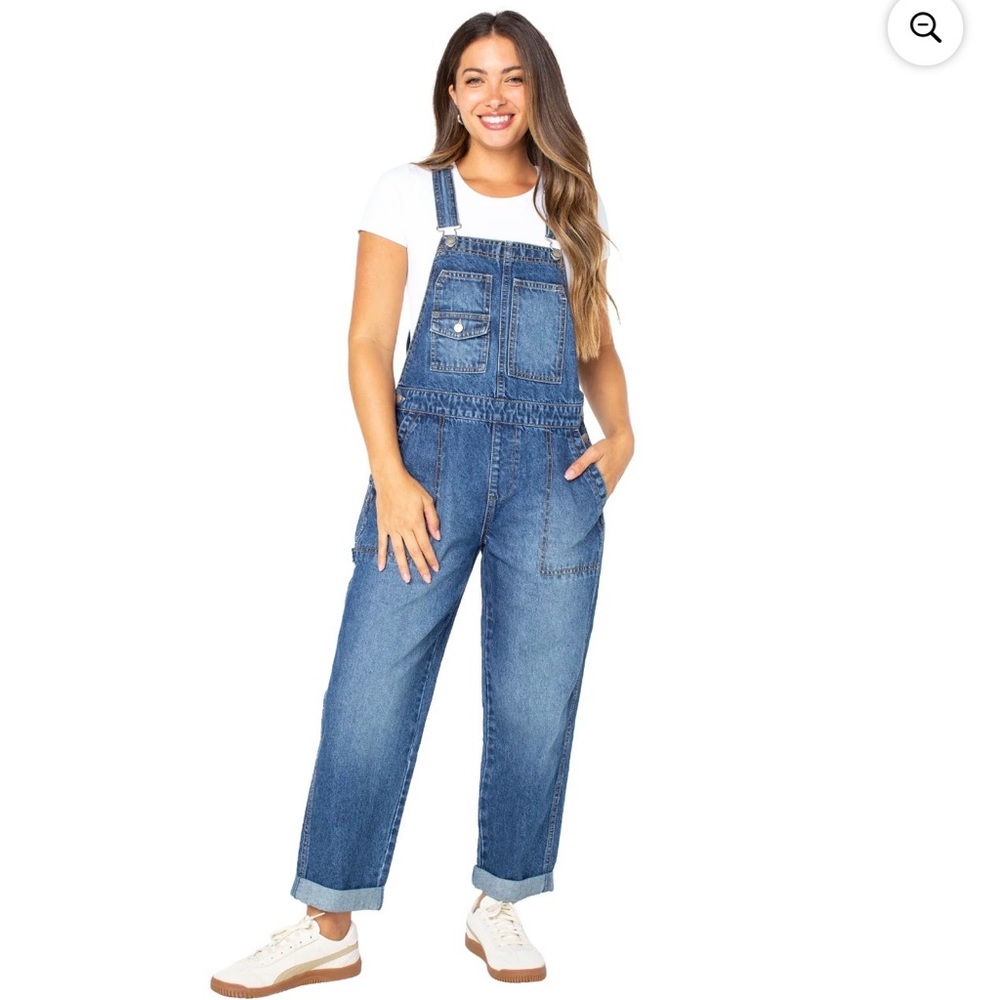 Celebrity Pink Women's Blue Denim Overalls
